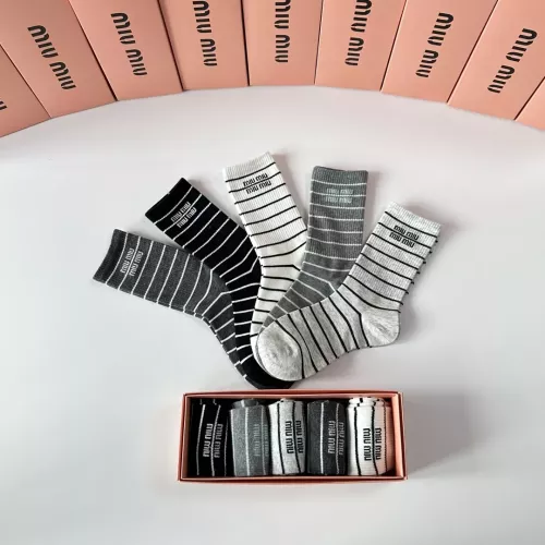 Replica MIU MIU Socks #1377719 $29.00 USD for Wholesale