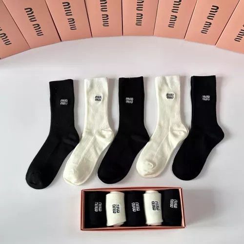 MIU MIU Socks #1377723 $29.00 USD, Wholesale Replica MIU MIU Socks