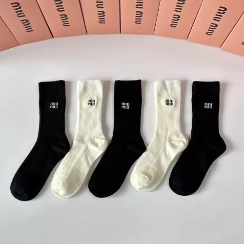 Replica MIU MIU Socks #1377723 $29.00 USD for Wholesale