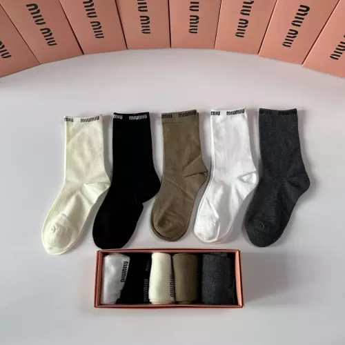 MIU MIU Socks #1377747 $29.00 USD, Wholesale Replica MIU MIU Socks