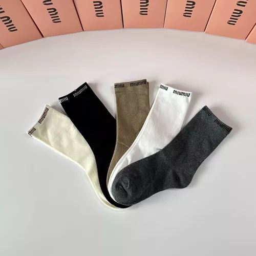 Replica MIU MIU Socks #1377747 $29.00 USD for Wholesale