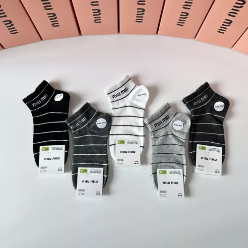 Replica MIU MIU Socks #1377786 $27.00 USD for Wholesale