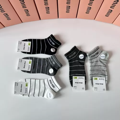 Replica MIU MIU Socks #1377786 $27.00 USD for Wholesale