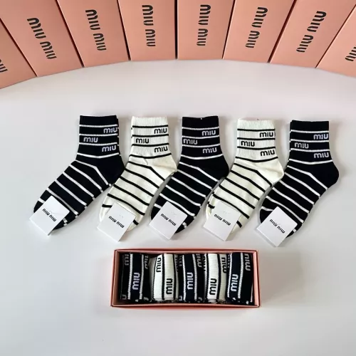 MIU MIU Socks #1377787 $27.00 USD, Wholesale Replica MIU MIU Socks