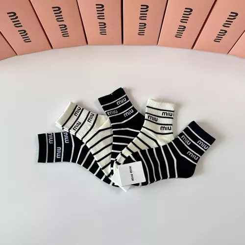 Replica MIU MIU Socks #1377787 $27.00 USD for Wholesale
