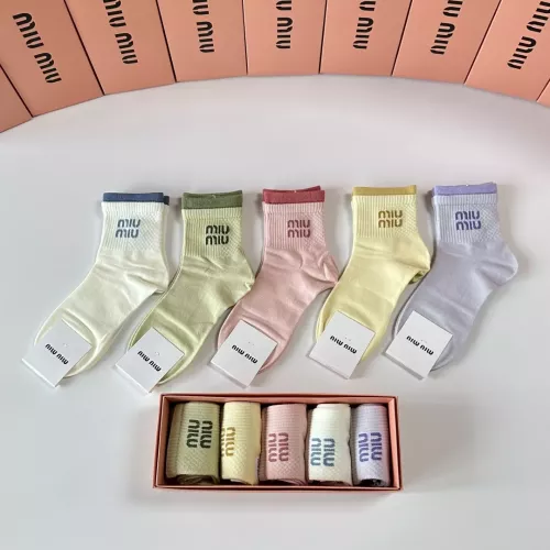 MIU MIU Socks #1377788 $27.00 USD, Wholesale Replica MIU MIU Socks