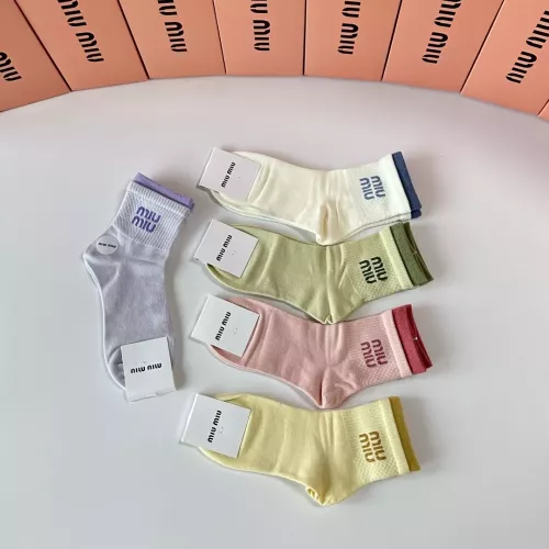 Replica MIU MIU Socks #1377788 $27.00 USD for Wholesale
