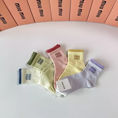 Replica MIU MIU Socks #1377788 $27.00 USD for Wholesale