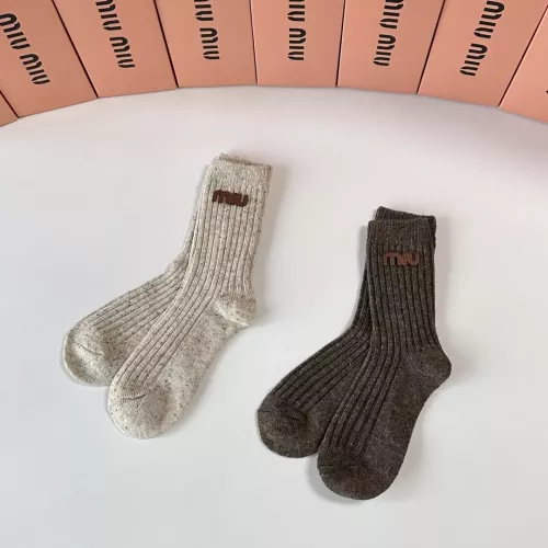 MIU MIU Socks #1377790 $29.00 USD, Wholesale Replica MIU MIU Socks