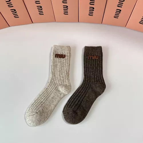 Replica MIU MIU Socks #1377790 $29.00 USD for Wholesale