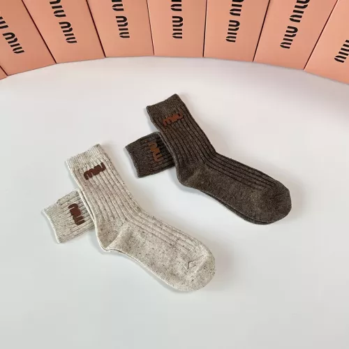 Replica MIU MIU Socks #1377790 $29.00 USD for Wholesale