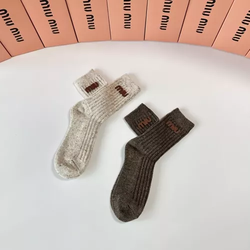 Replica MIU MIU Socks #1377790 $29.00 USD for Wholesale