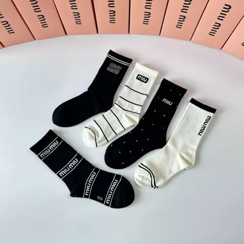 Replica MIU MIU Socks #1377791 $29.00 USD for Wholesale