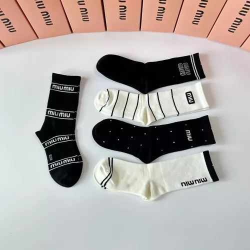 Replica MIU MIU Socks #1377791 $29.00 USD for Wholesale