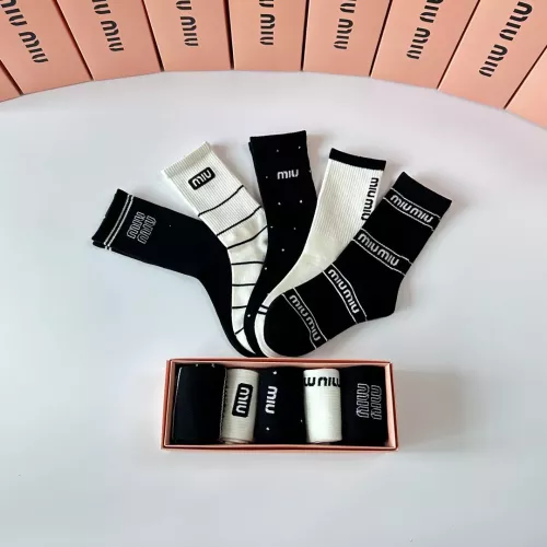 Replica MIU MIU Socks #1377791 $29.00 USD for Wholesale