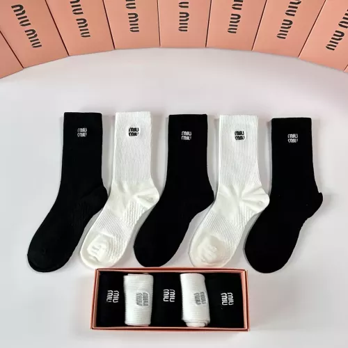 MIU MIU Socks #1377797 $29.00 USD, Wholesale Replica MIU MIU Socks