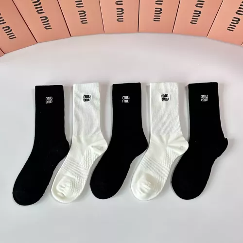 Replica MIU MIU Socks #1377797 $29.00 USD for Wholesale