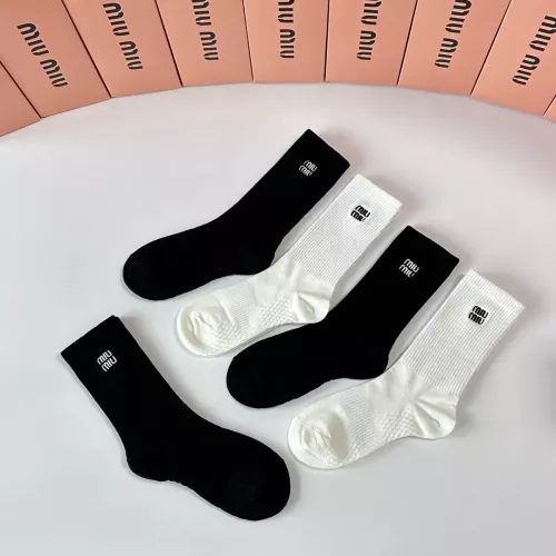 Replica MIU MIU Socks #1377797 $29.00 USD for Wholesale