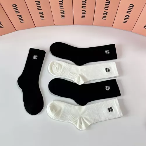 Replica MIU MIU Socks #1377797 $29.00 USD for Wholesale