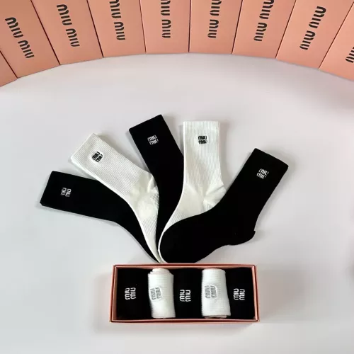 Replica MIU MIU Socks #1377797 $29.00 USD for Wholesale