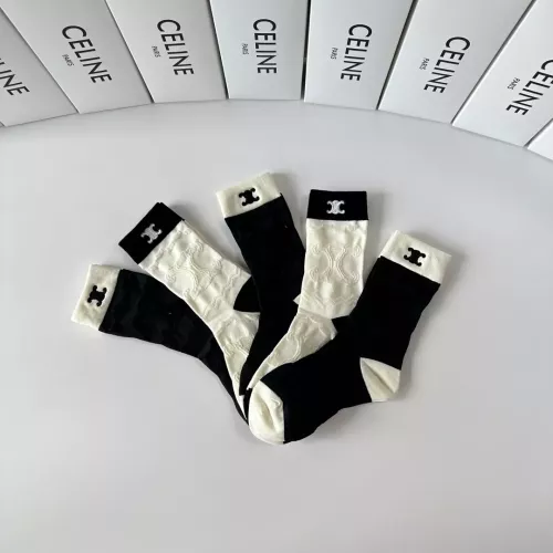 Replica Celine Socks #1377798 $32.00 USD for Wholesale
