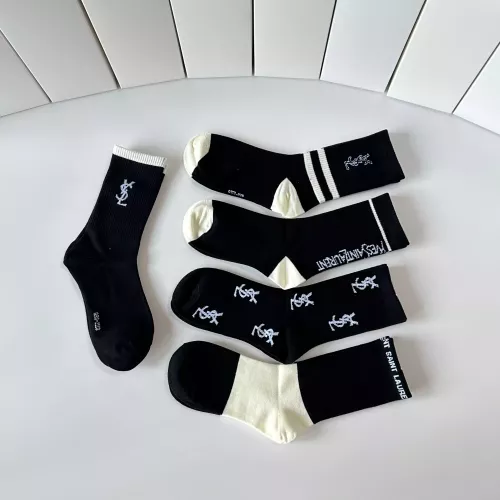 Replica Yves Saint Laurent YSL Socks #1377800 $29.00 USD for Wholesale