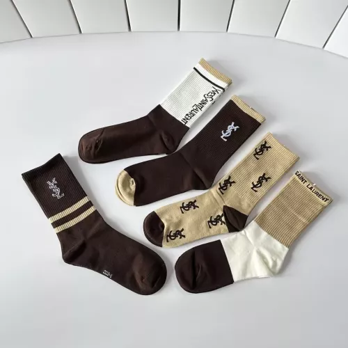 Replica Yves Saint Laurent YSL Socks #1377801 $29.00 USD for Wholesale