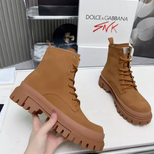 Replica Dolce & Gabbana D&G Boots For Men #1377863 $135.00 USD for Wholesale