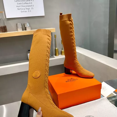 Replica Hermes Boots For Women #1377872 $105.00 USD for Wholesale