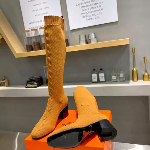 Replica Hermes Boots For Women #1377872 $105.00 USD for Wholesale