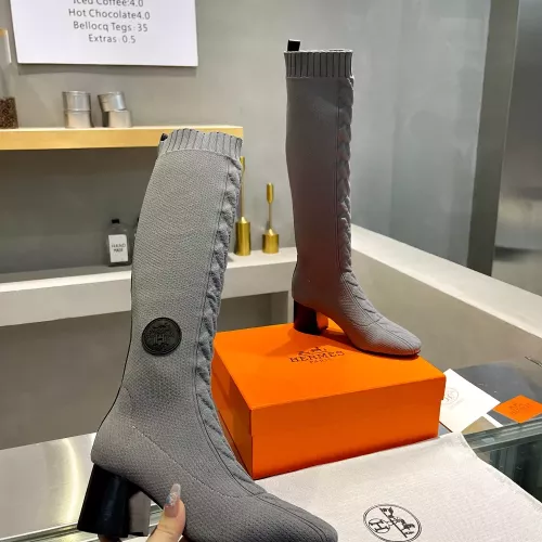 Replica Hermes Boots For Women #1377873 $105.00 USD for Wholesale