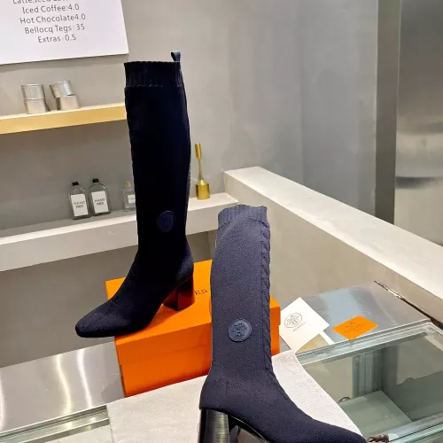 Replica Hermes Boots For Women #1377874 $105.00 USD for Wholesale