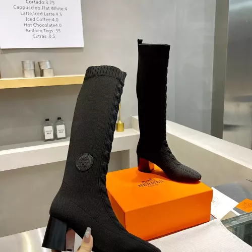 Replica Hermes Boots For Women #1377875 $105.00 USD for Wholesale