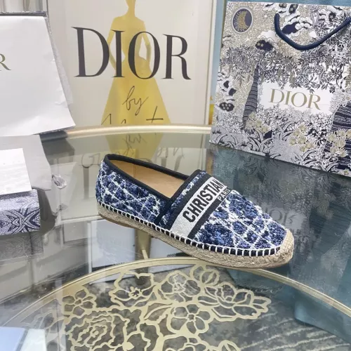 Replica Christian Dior Flat Shoes For Women #1377883 $85.00 USD for Wholesale