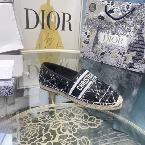 Replica Christian Dior Flat Shoes For Women #1377885 $85.00 USD for Wholesale