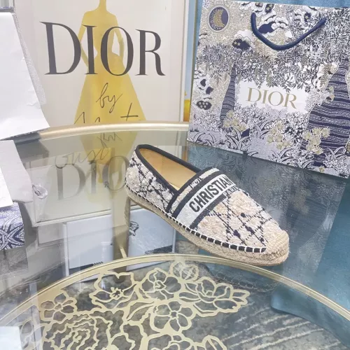 Replica Christian Dior Flat Shoes For Women #1377886 $85.00 USD for Wholesale