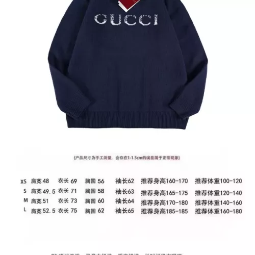 Replica Gucci Sweaters Long Sleeved For Unisex #1377906 $60.00 USD for Wholesale