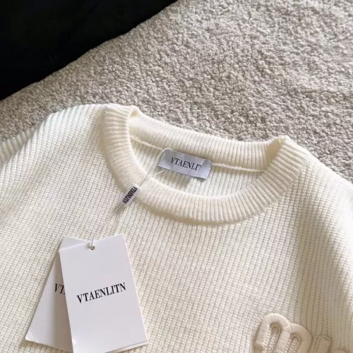 Replica MIU MIU Sweaters Long Sleeved For Unisex #1377958 $88.00 USD for Wholesale