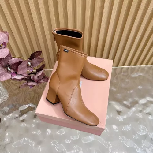 Replica MIU MIU Boots For Women #1377995 $115.00 USD for Wholesale