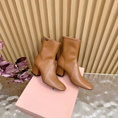 Replica MIU MIU Boots For Women #1377995 $115.00 USD for Wholesale
