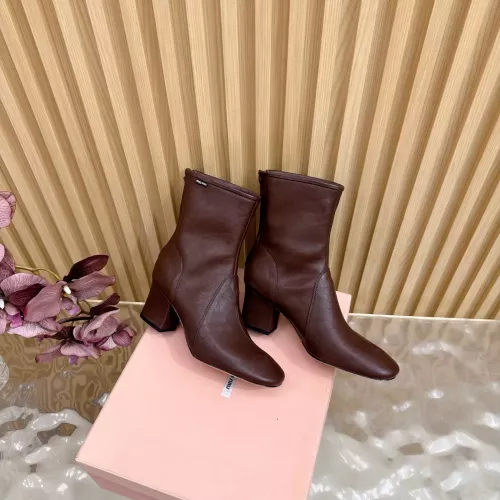 Replica MIU MIU Boots For Women #1377996 $115.00 USD for Wholesale