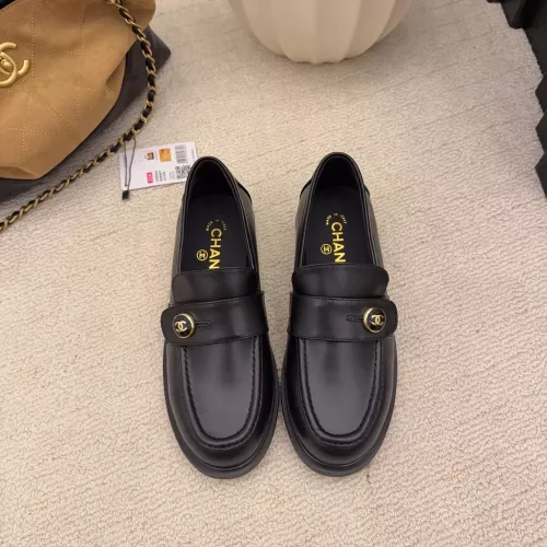 Replica Chanel Leather Shoes For Women #1378015 $112.00 USD for Wholesale