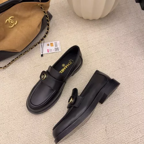 Replica Chanel Leather Shoes For Women #1378015 $112.00 USD for Wholesale