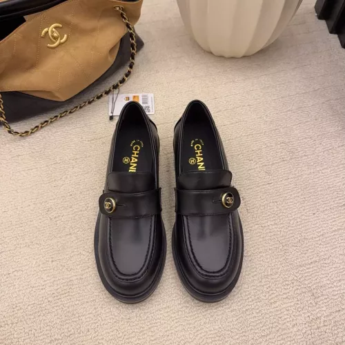 Replica Chanel Leather Shoes For Women #1378016 $112.00 USD for Wholesale