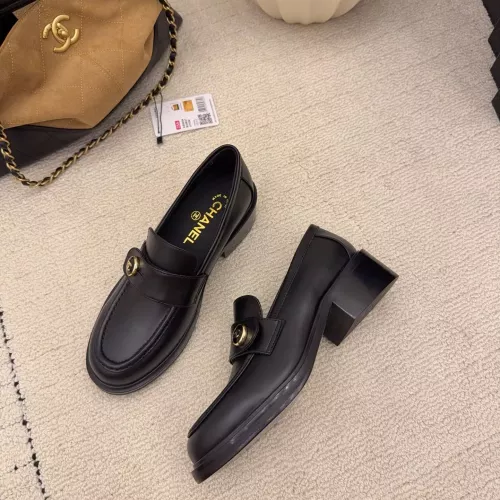Replica Chanel Leather Shoes For Women #1378016 $112.00 USD for Wholesale