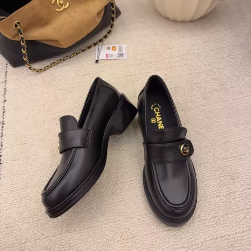 Replica Chanel Leather Shoes For Women #1378016 $112.00 USD for Wholesale