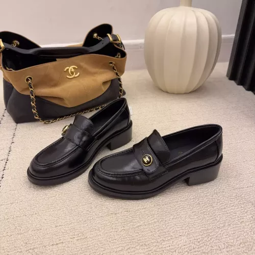 Chanel Leather Shoes For Women #1378018 $112.00 USD, Wholesale Replica Chanel Leather Shoes