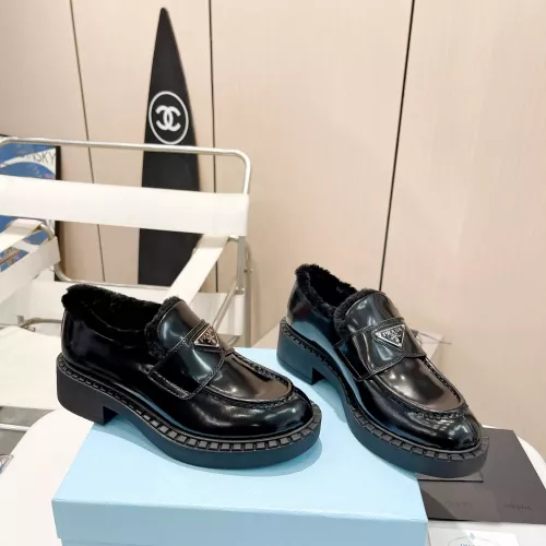 Prada Leather Shoes For Men #1378027 $108.00 USD, Wholesale Replica Prada Leather Shoes