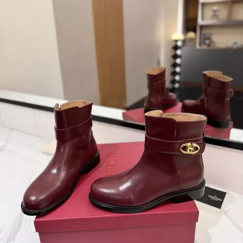 Replica Valentino Boots For Women #1378178 $165.00 USD for Wholesale