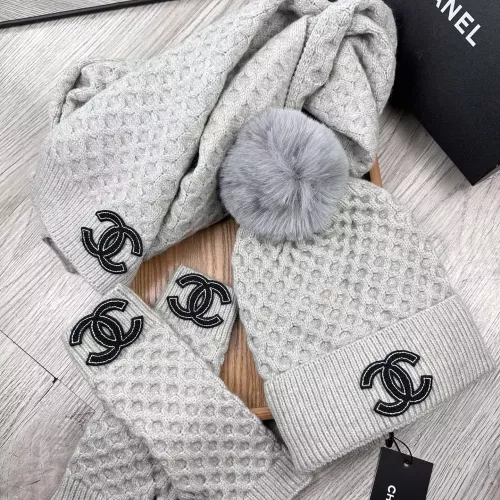 Replica Chanel Hat and Scarf and Glove Set #1378234 $52.00 USD for Wholesale